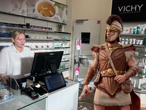 What is Odysseus doing in a pharmacy?!?